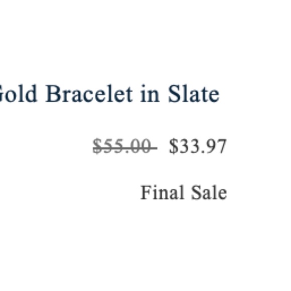 Kendra Scott Elton Gold Bracelet (Slate) - Picture 8 of 8